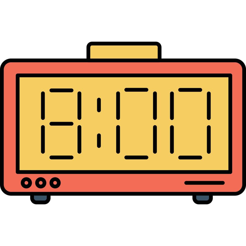Digital Clock which can easily modify or edit vector