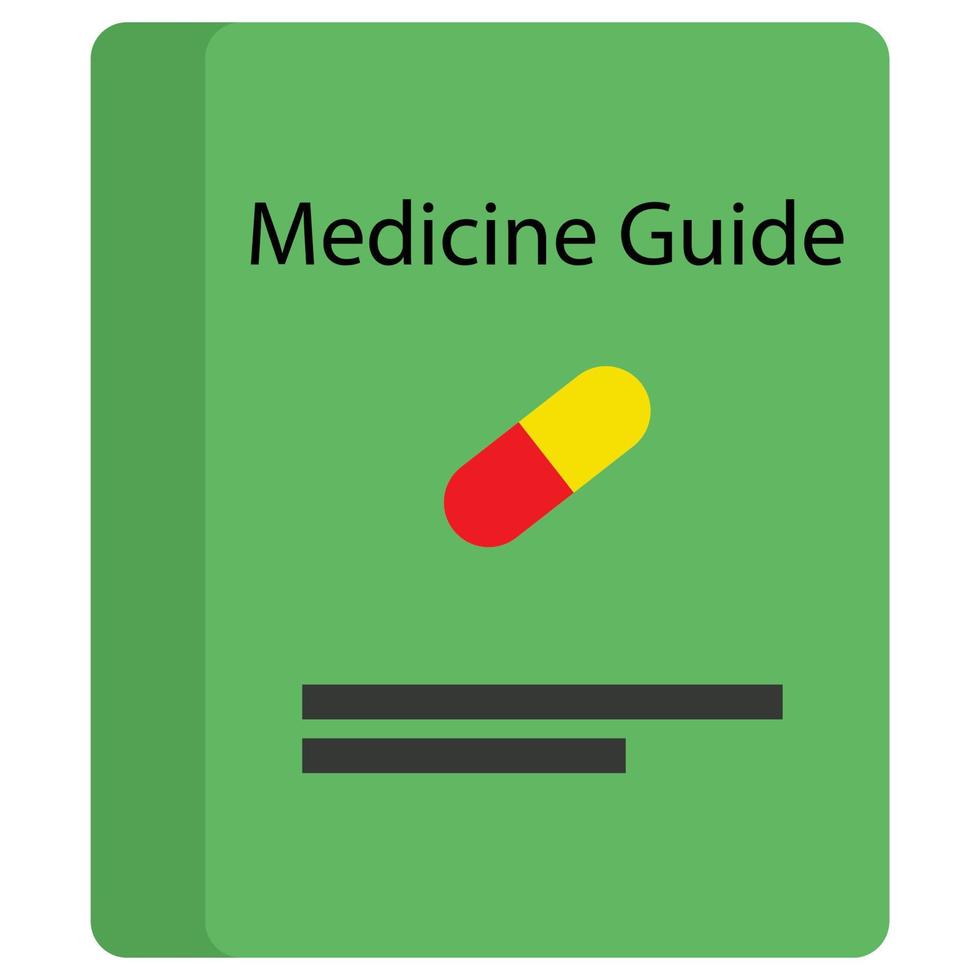 Medicine Guide which can easily modify or edit vector