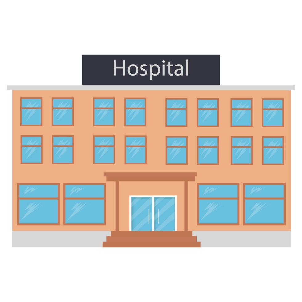 hospital que puede modificar o editar fácilmente vector