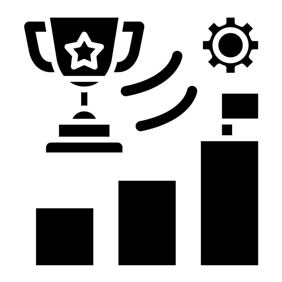 Success Glyph Icon vector