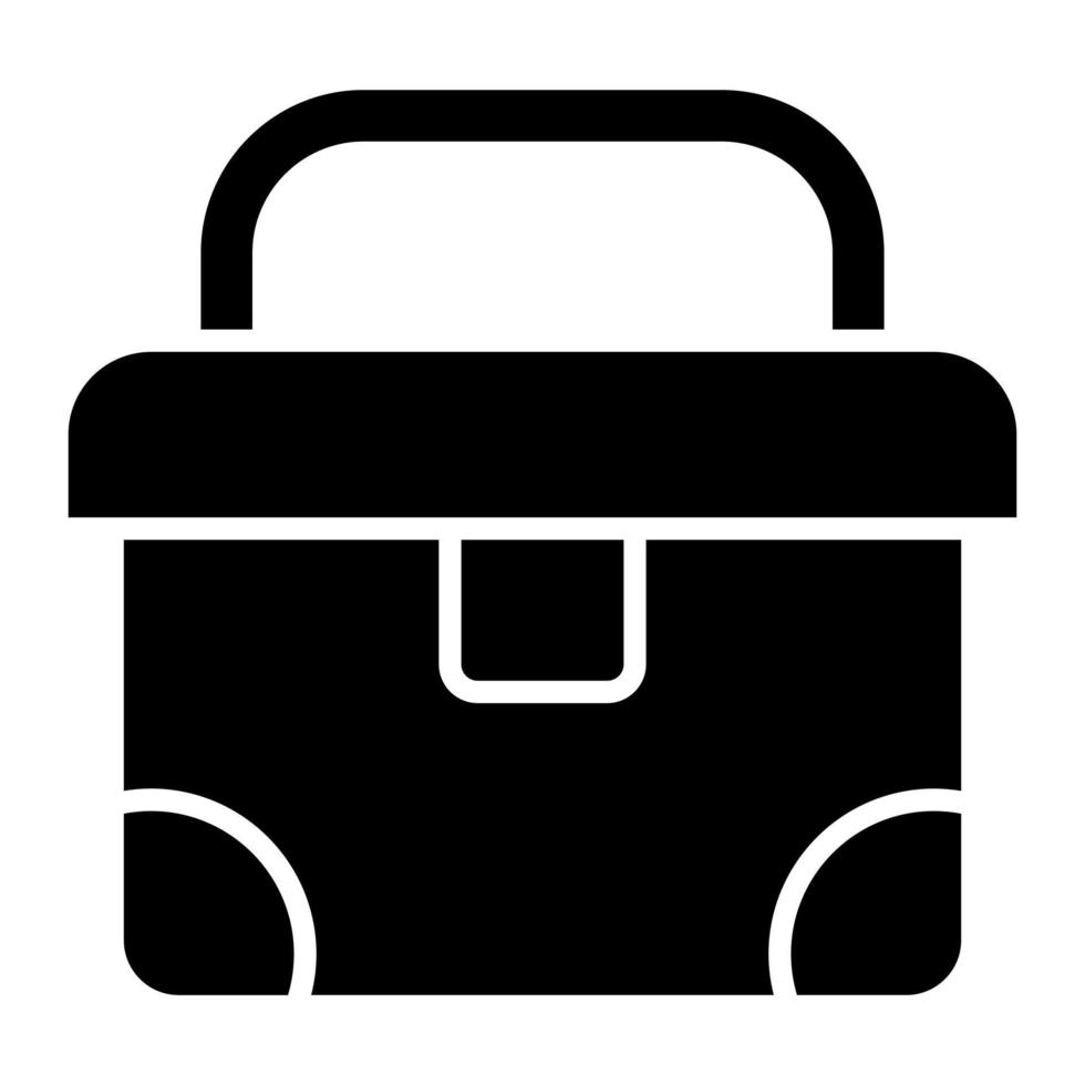 Fish Cooler Glyph Icon vector