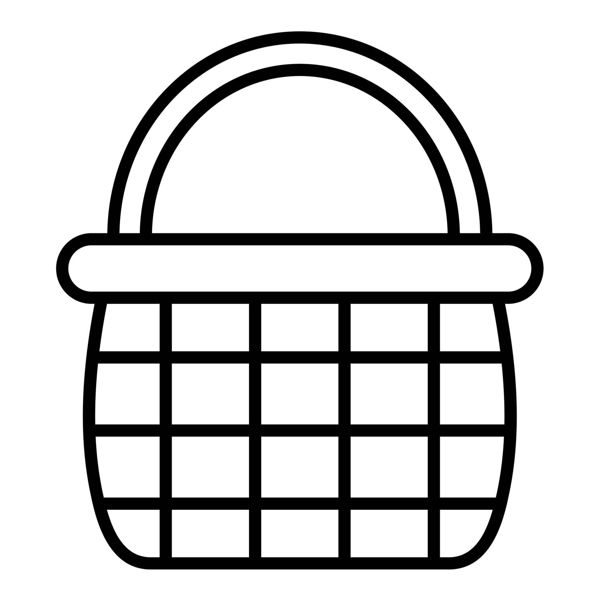 Basket Line Icon 15375926 Vector Art at Vecteezy