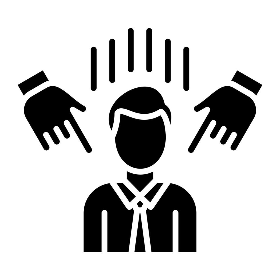 Guilty Glyph Icon vector