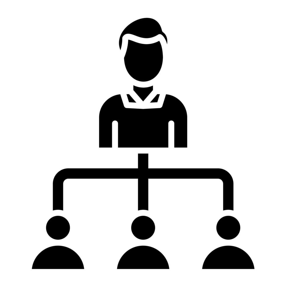 Employer Glyph Icon vector