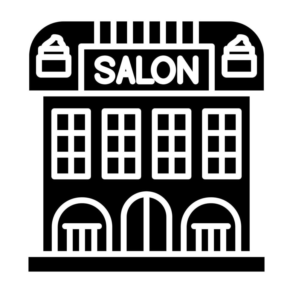 Beauty Salon Glyph Icon vector