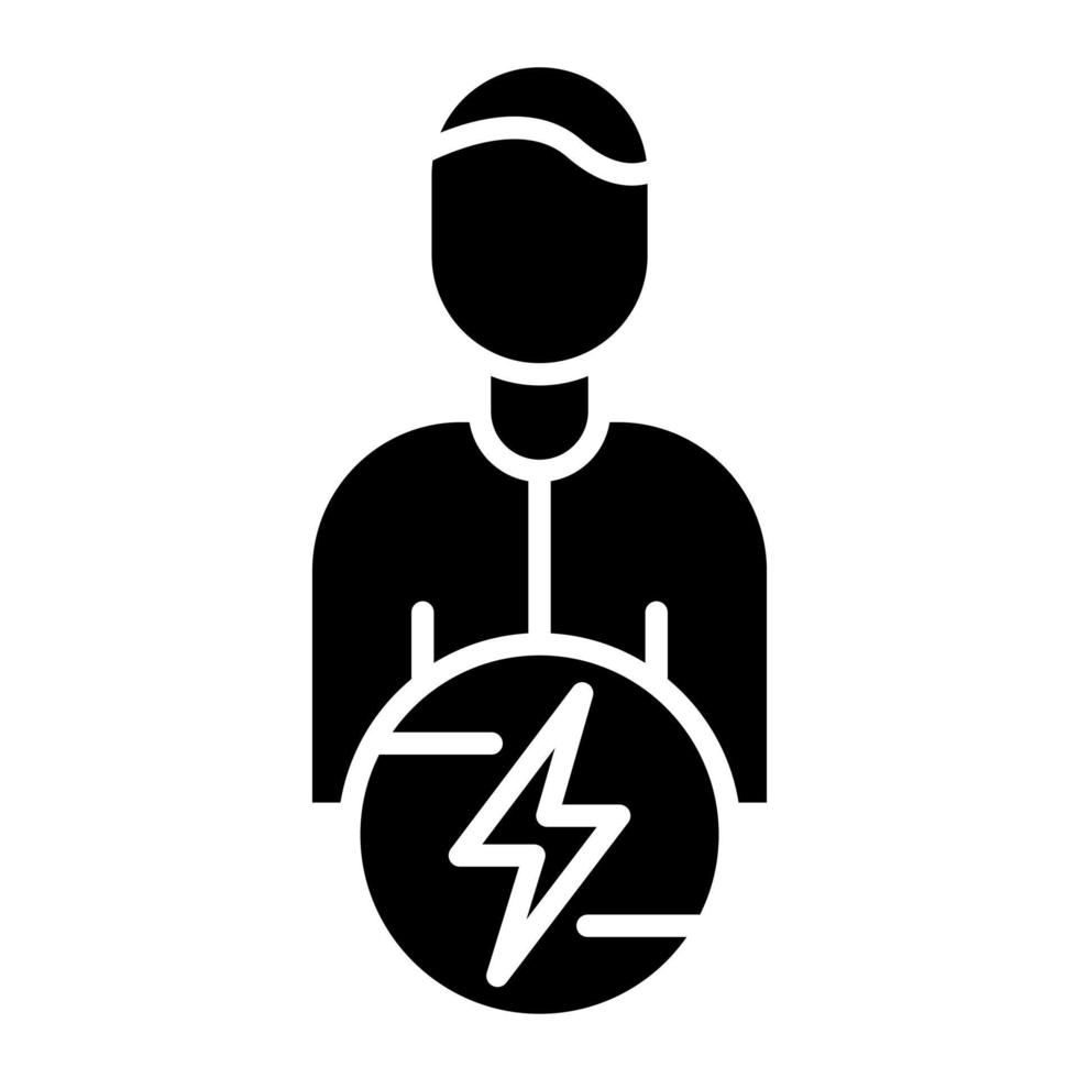Social Energy Glyph Icon vector