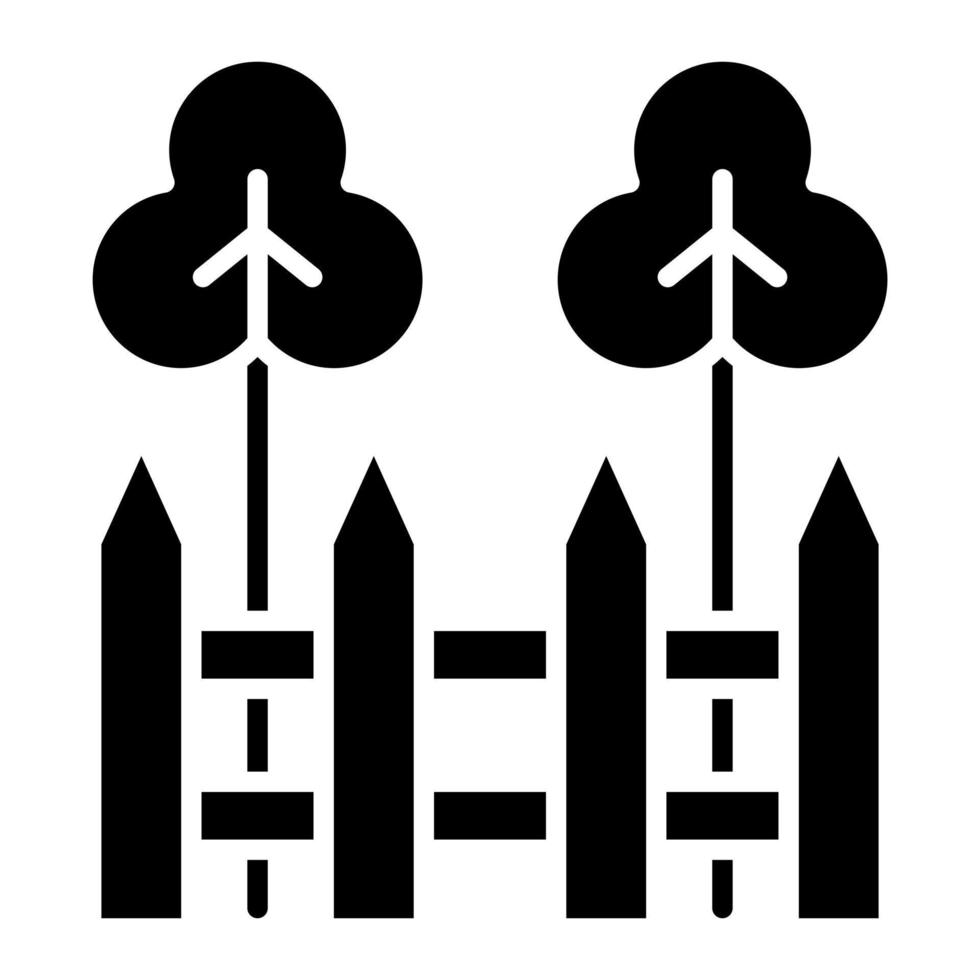 Yard Glyph Icon vector