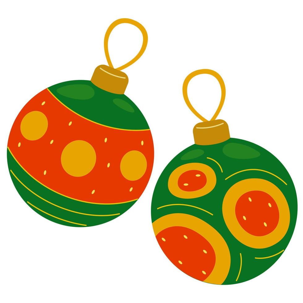 bola de navidad en ilustración vectorial vector