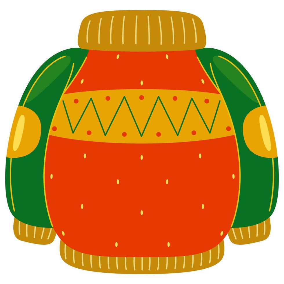 christmas jacket in vector illustration