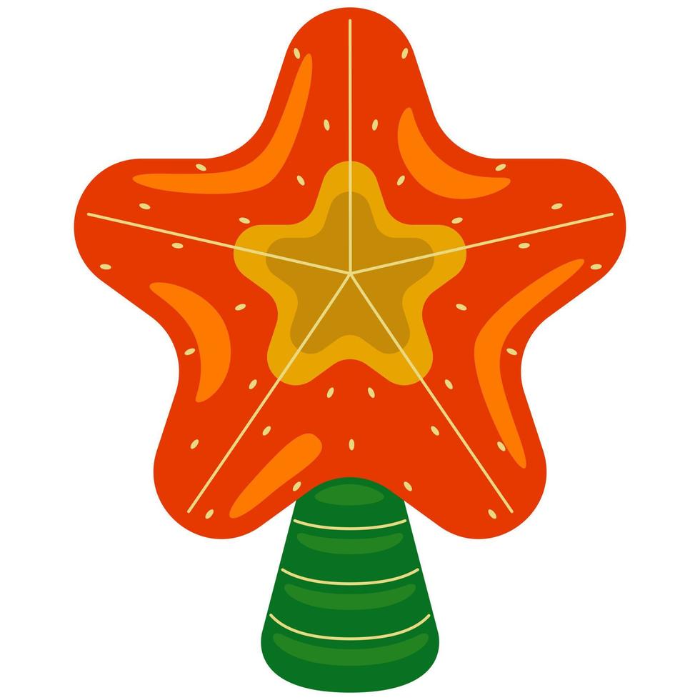 christmas star in vector illustration