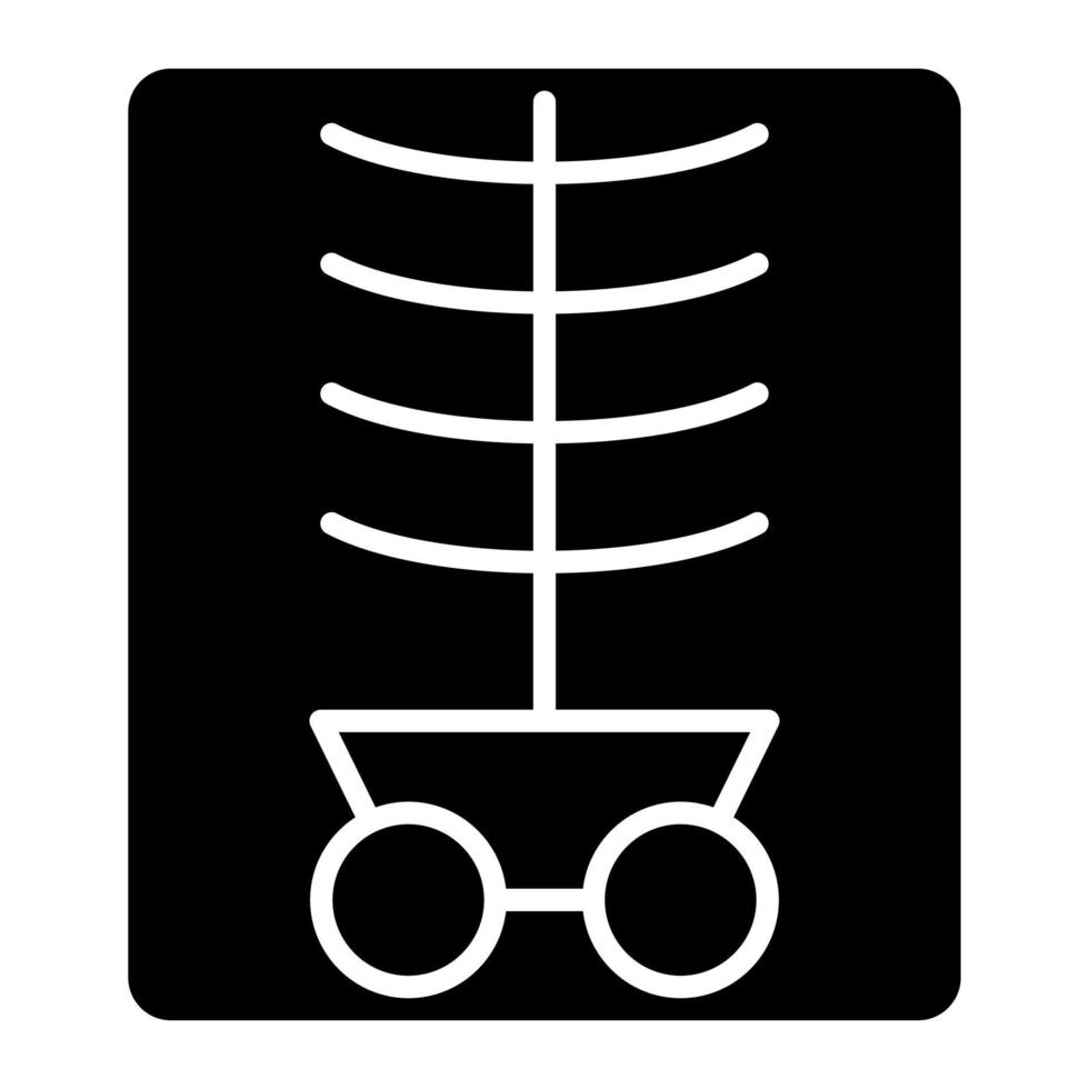 Xray Glyph Icon vector