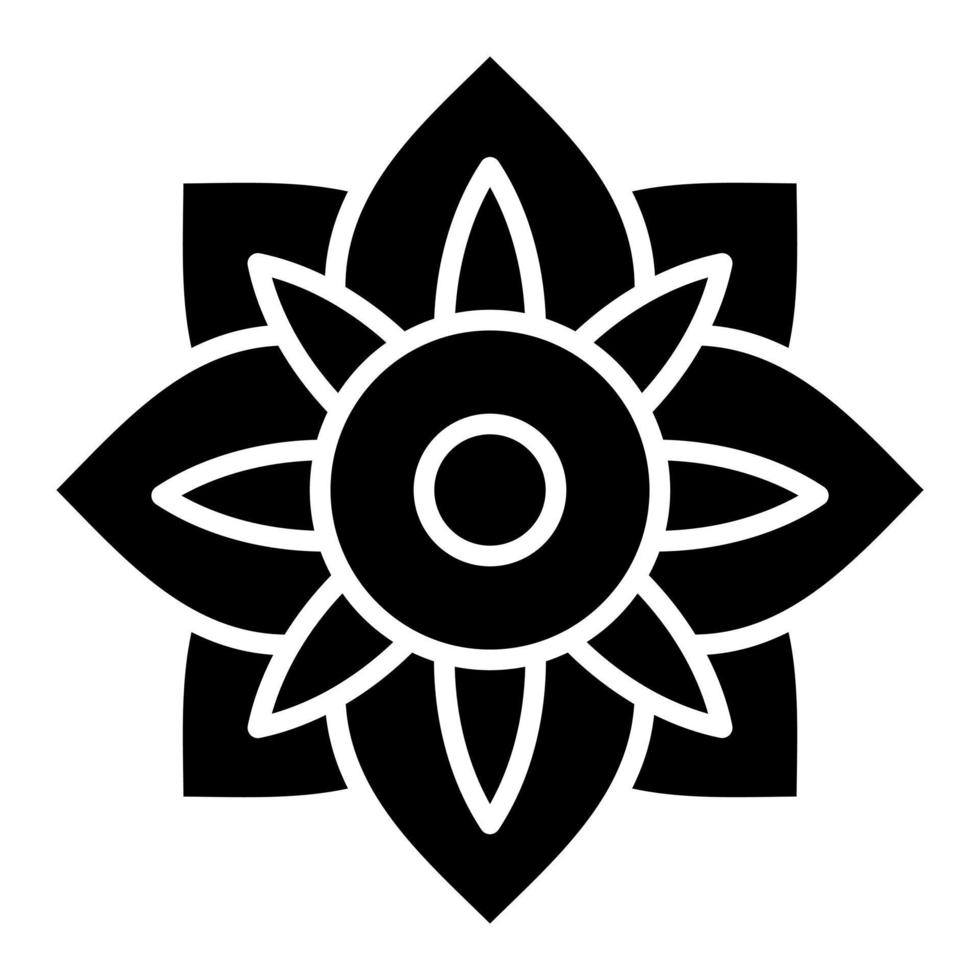 Amaryllis Glyph Icon vector