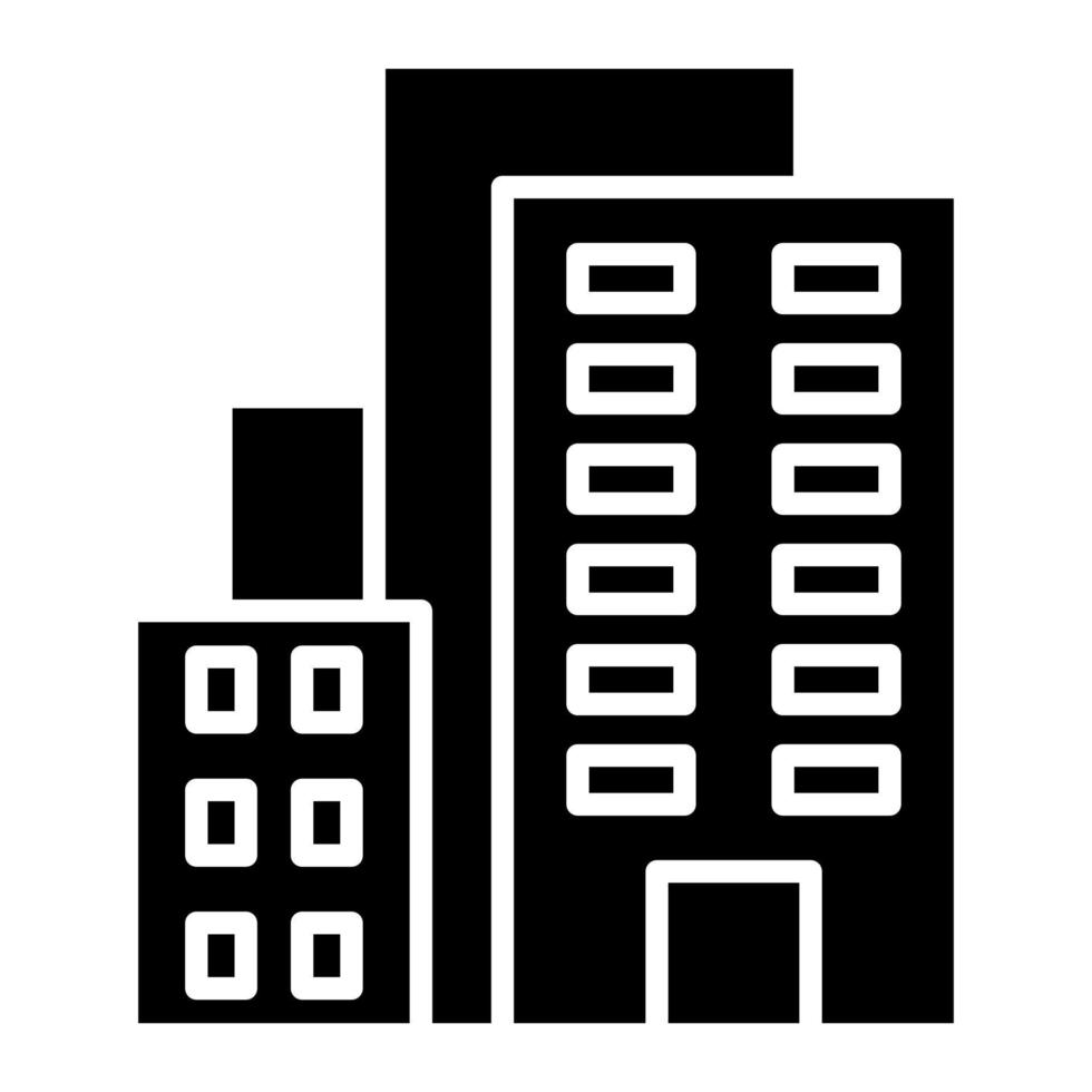 Cityscape Glyph Icon vector