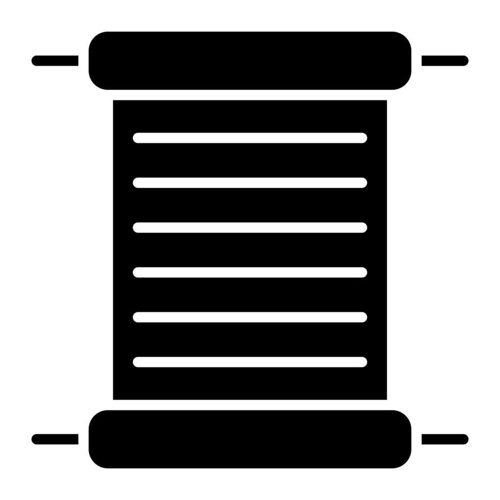 Papyrus Glyph Icon vector