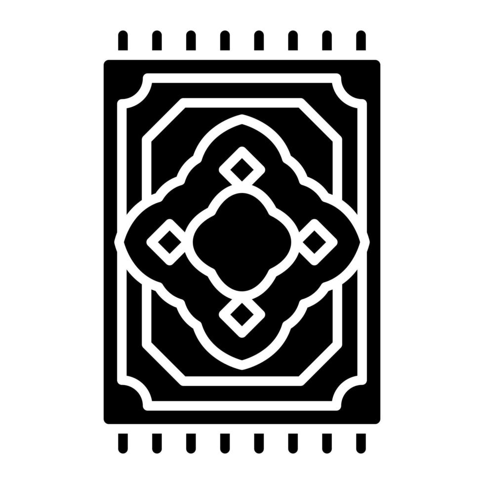 Prayer Mat Glyph Icon vector