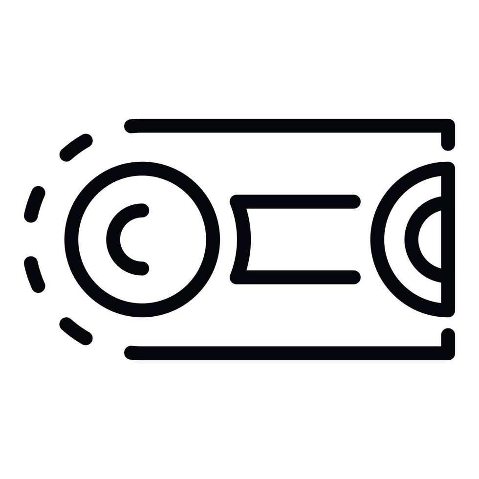 Assembly line roll icon, outline style vector