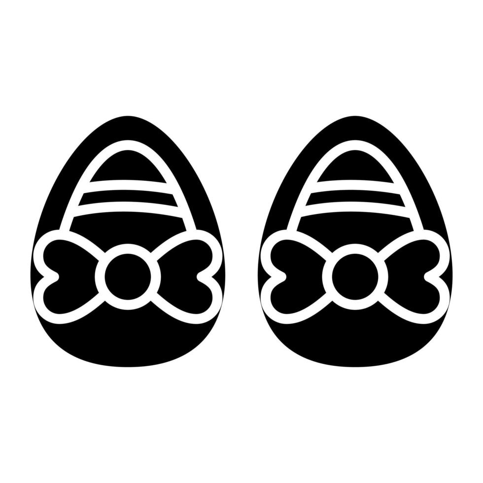 Baby Shoes Glyph Icon vector