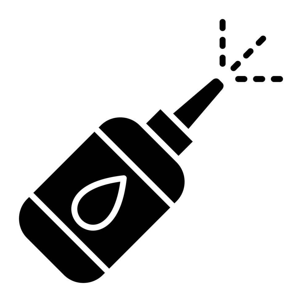 Nasal Spray Glyph Icon vector
