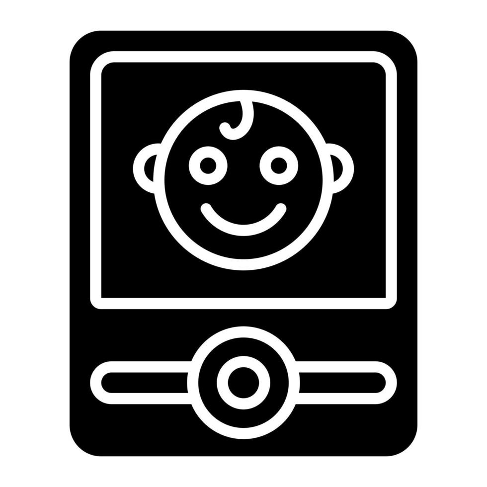 Baby Monitor Glyph Icon vector