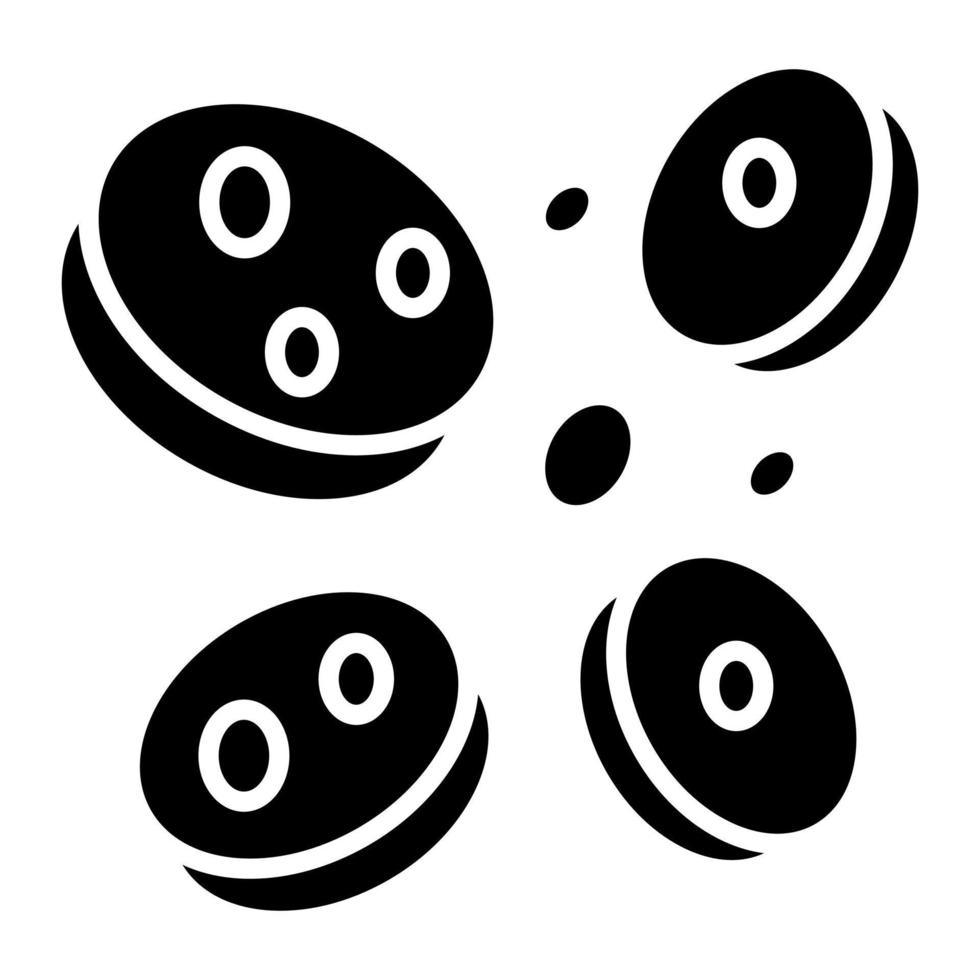 Hematology Glyph Icon vector