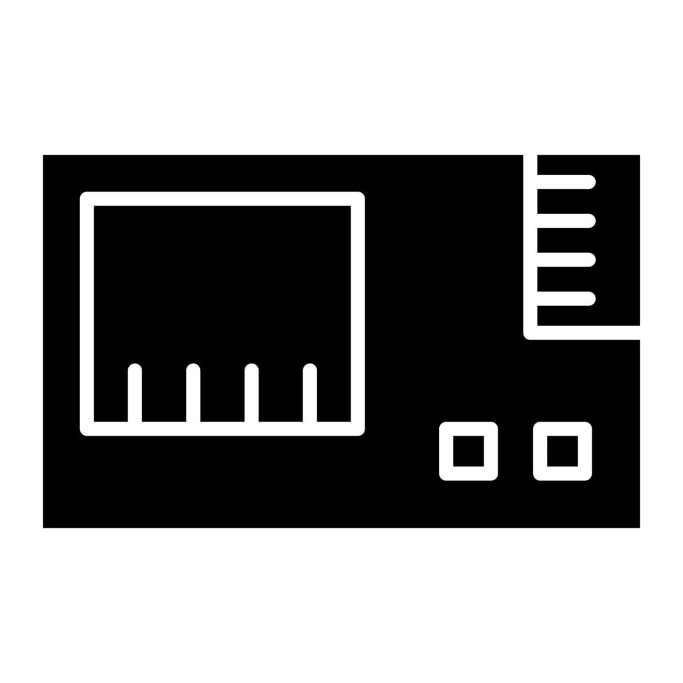 Camera Battery Glyph Icon vector