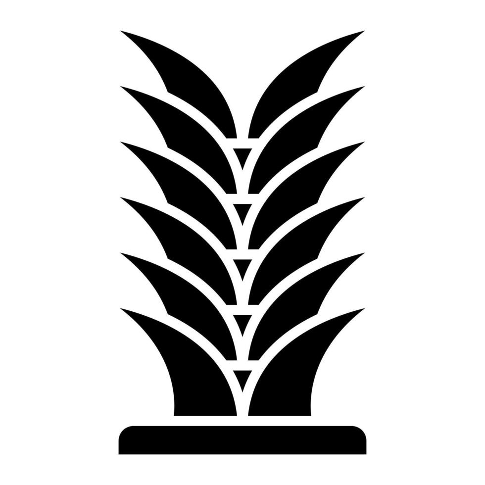 Yucca Glyph Icon vector