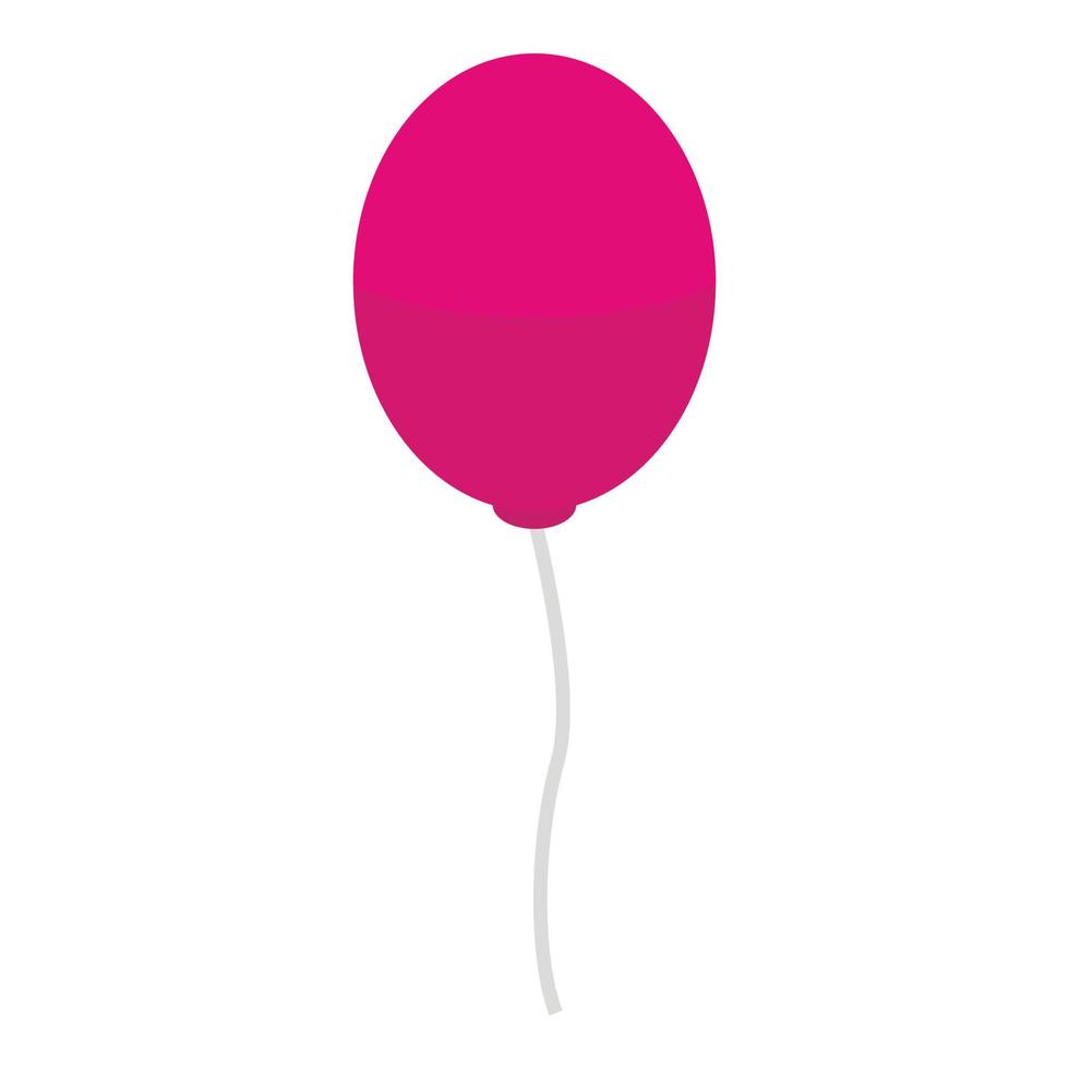 icono de globo de aire rosa, estilo isométrico vector