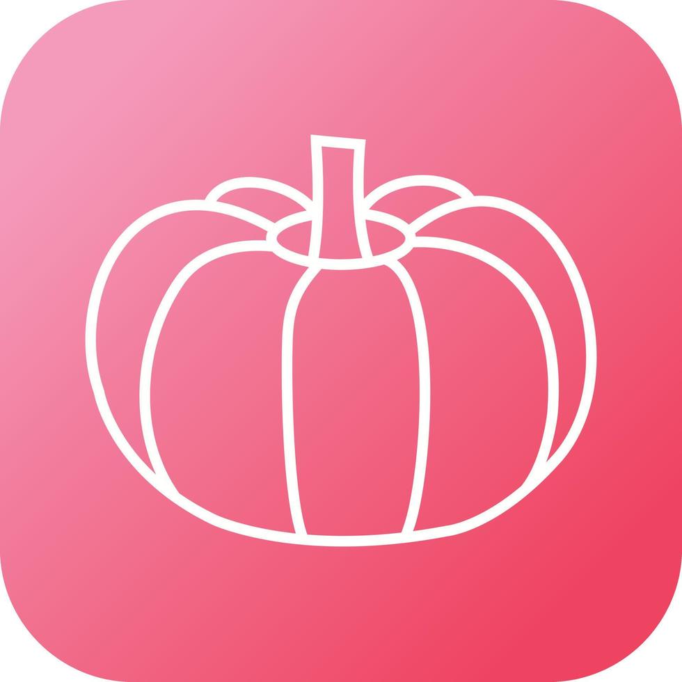 Unique Pumpkin Vector Line Icon