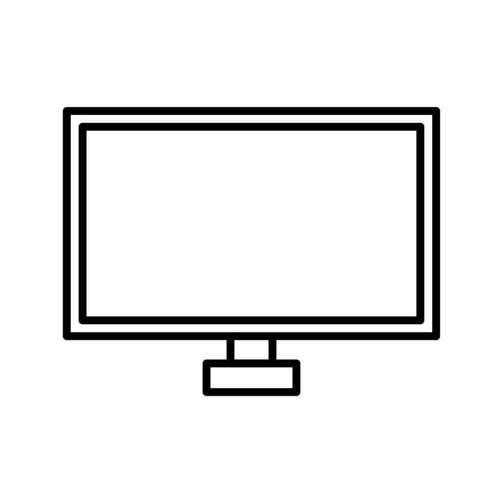 Unique TV Vector Line Icon