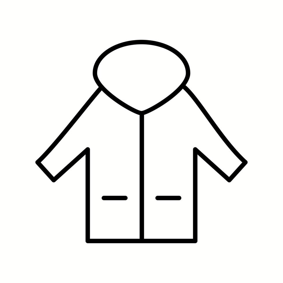 Unique Coat Vector Line Icon