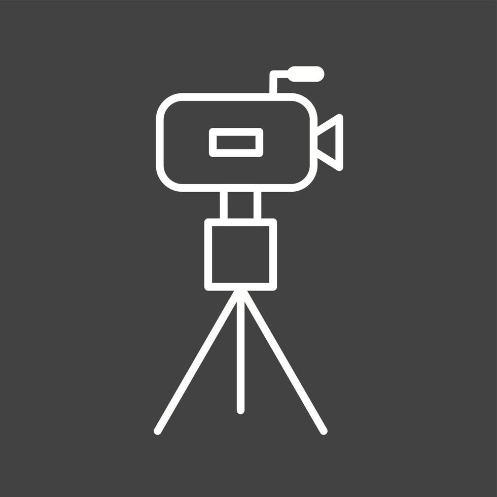 Unique Camera On Stand Vector Line Icon