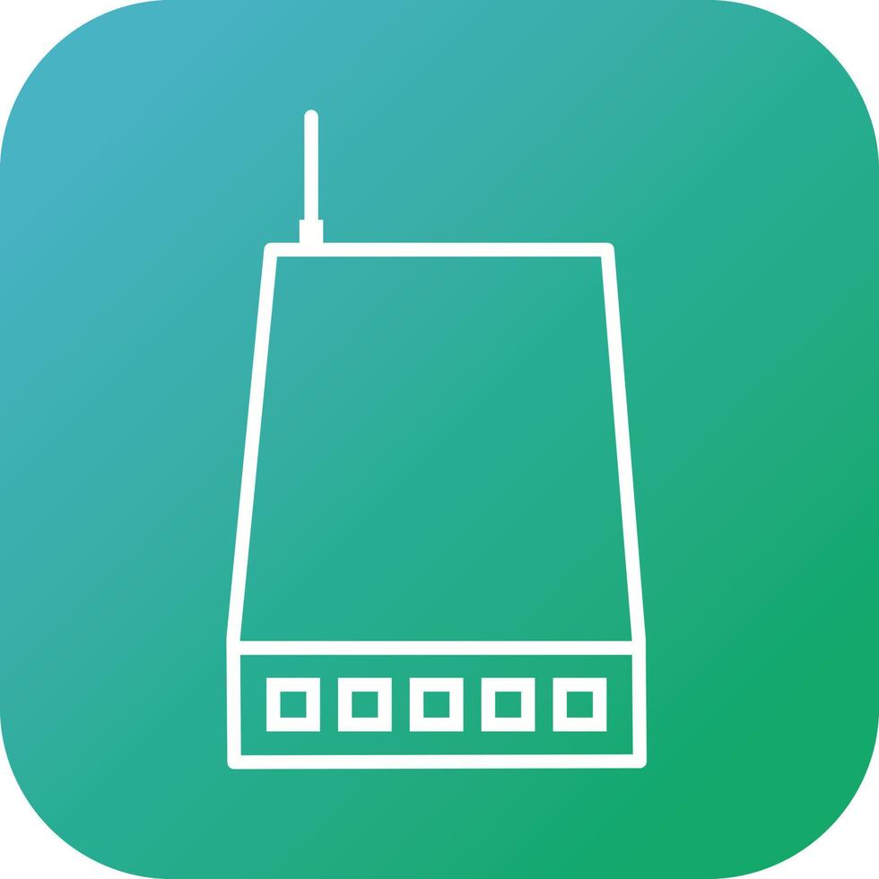 Unique Network Switch Vector Line Icon