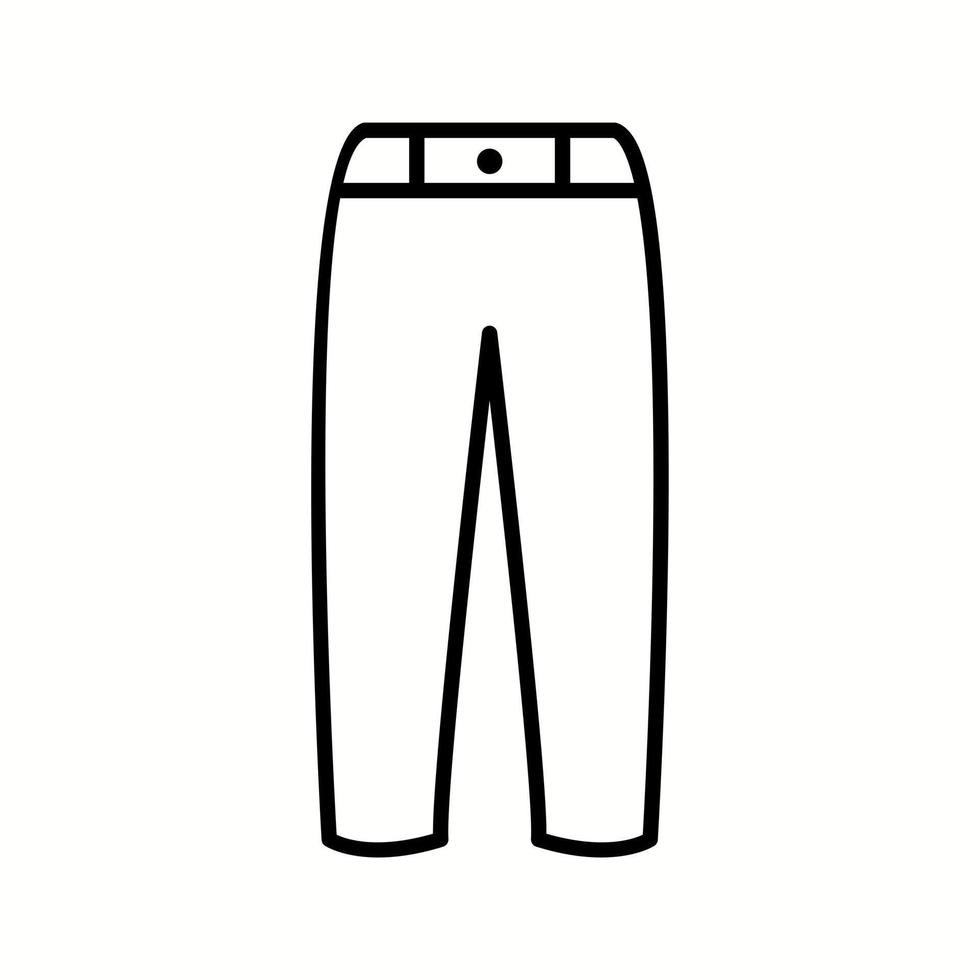 Unique Pants Vector Line Icon