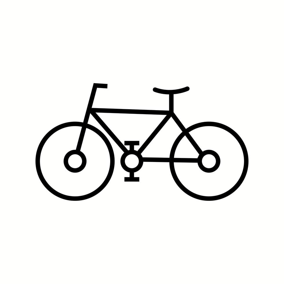 Unique Bicycle Vector Line Icon