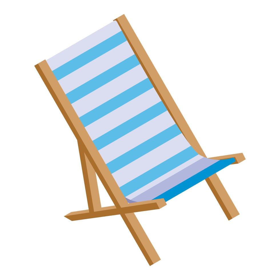 Hammock chair icon, isometric style vector