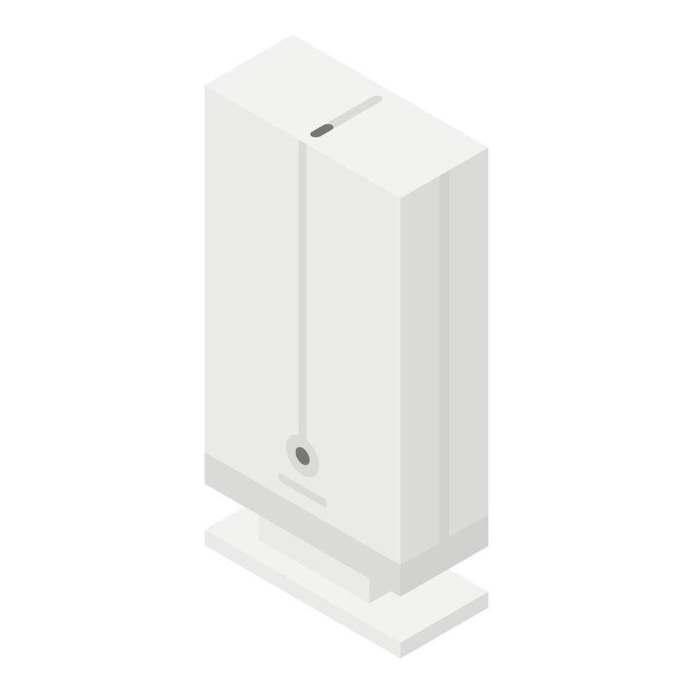 Home air purifier icon, isometric style vector