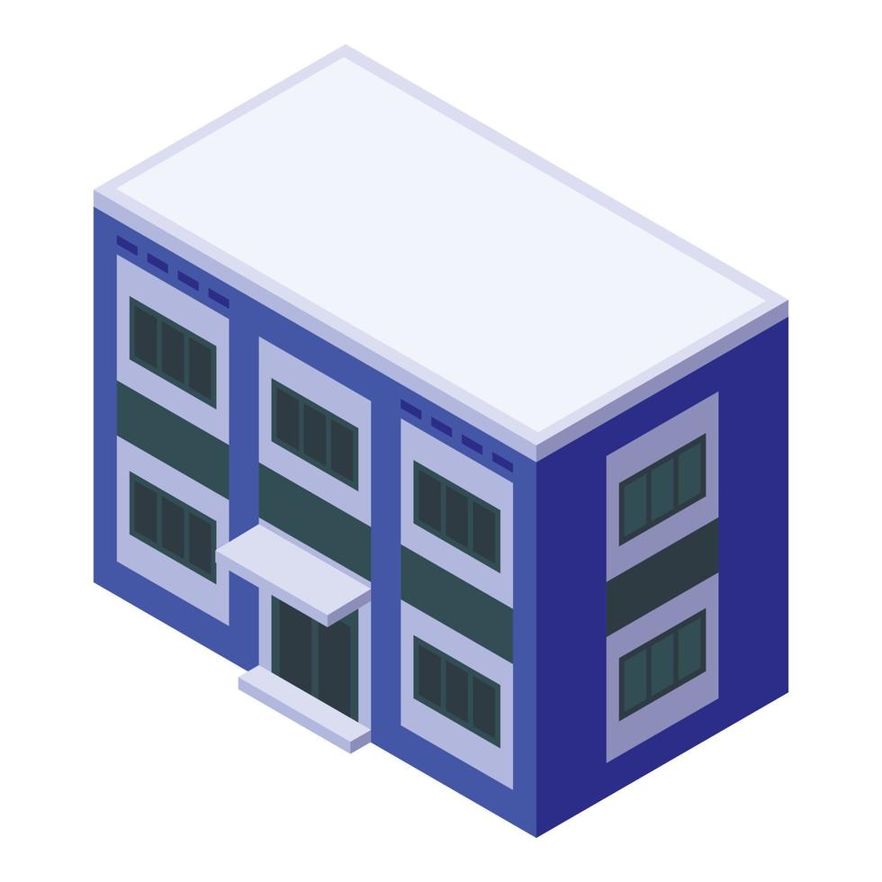 Police office icon, isometric style vector