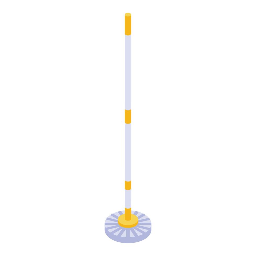 Round floor mop icon, isometric style vector