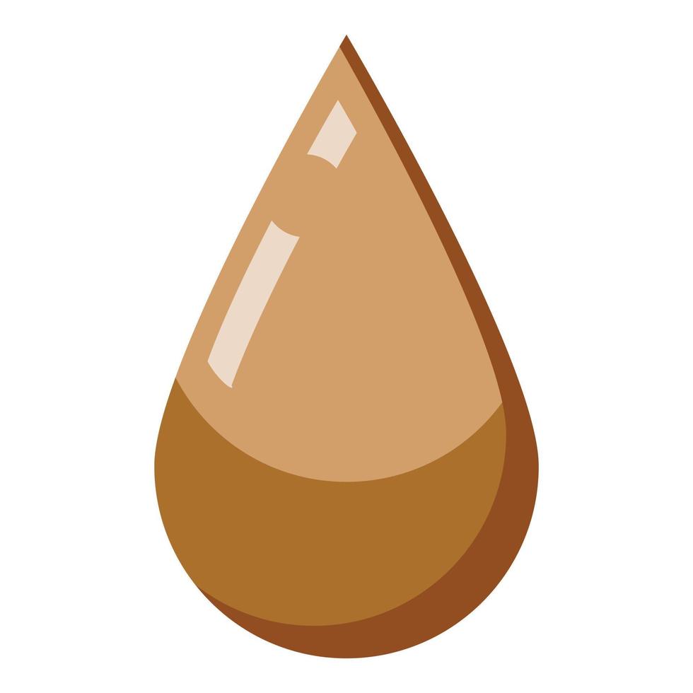 Cough syrup drop icon, isometric style vector