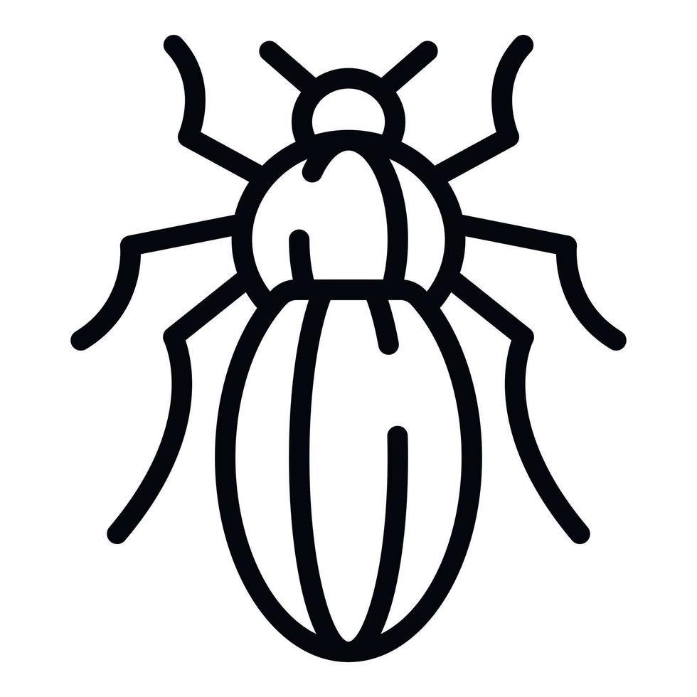 Infection bug icon, outline style vector