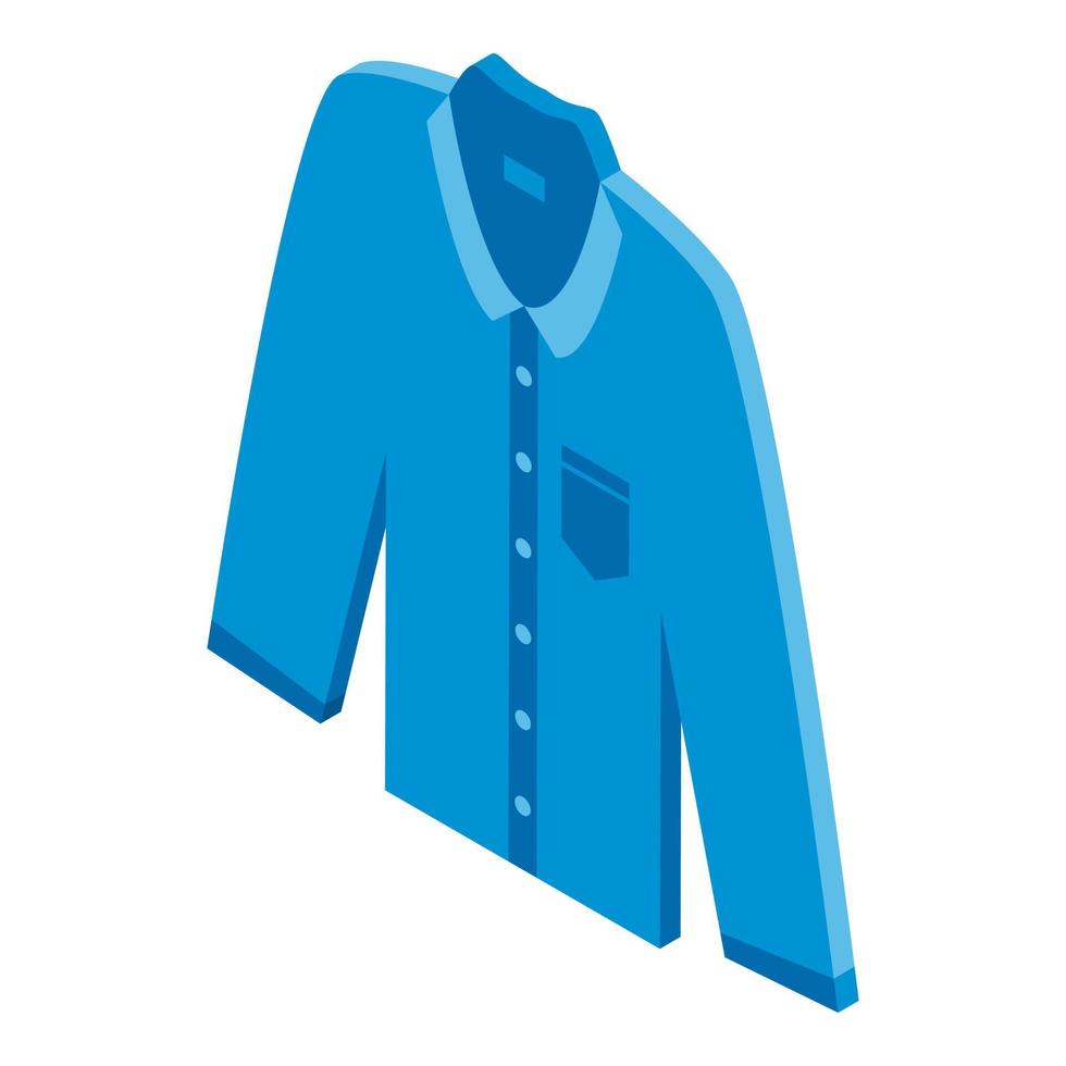 Man jeans shirt icon, isometric style vector