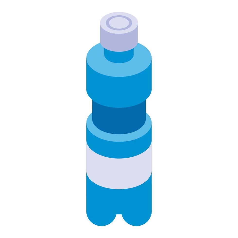 Water bottle icon, isometric style vector