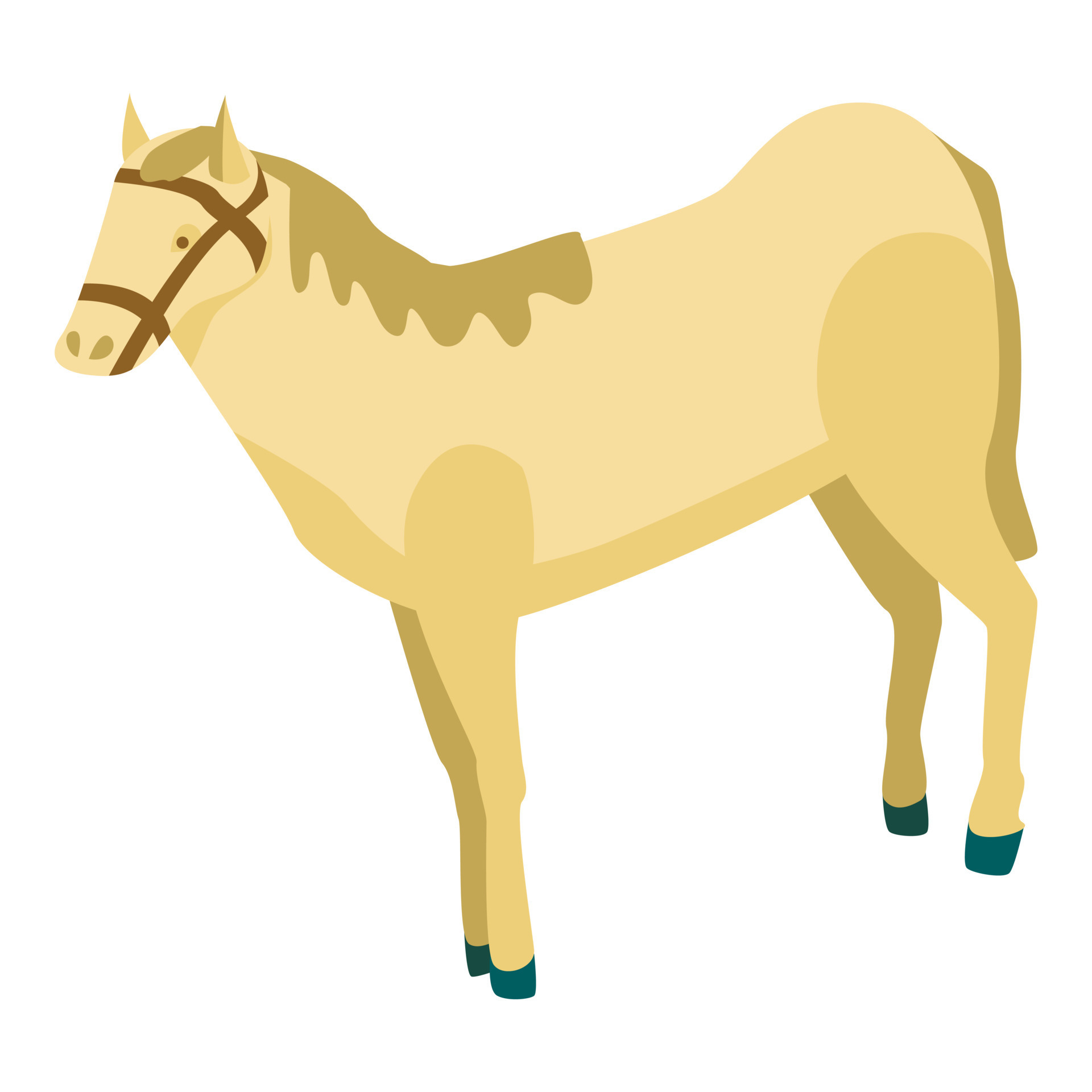 Desert horse icon, isometric style 15378457 Vector Art at Vecteezy
