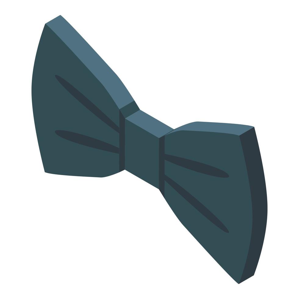 Suit bowtie icon, isometric style vector