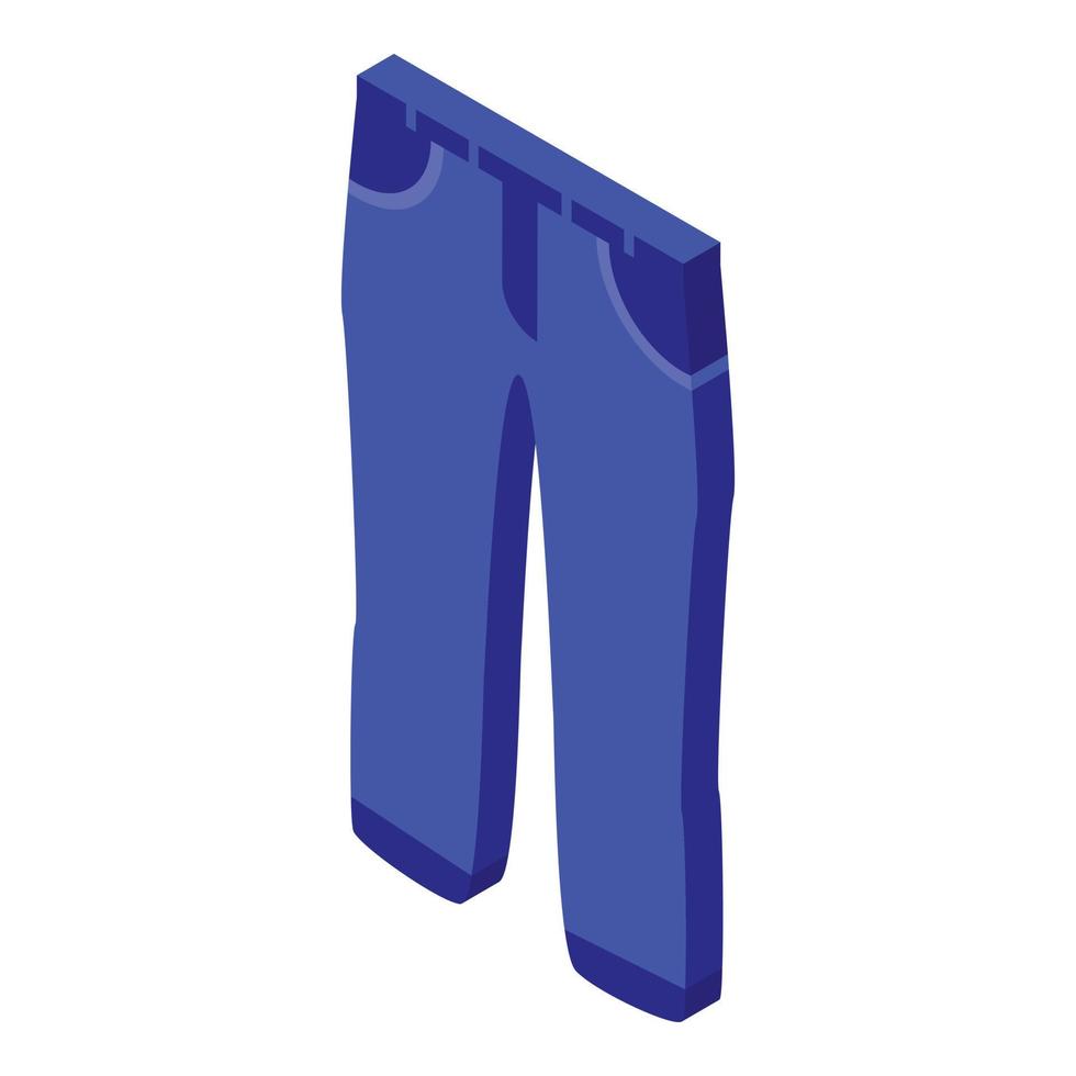 Man jeans icon, isometric style vector