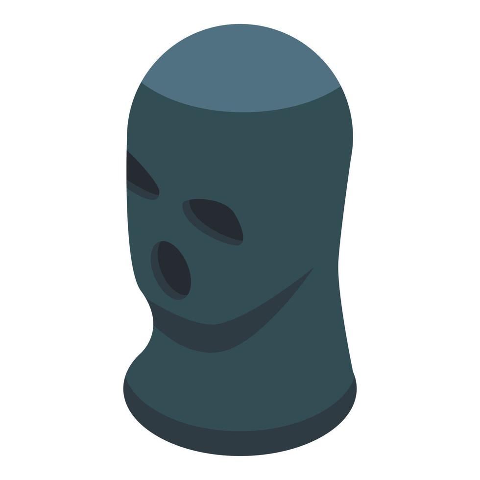 Balaclava icon, isometric style vector