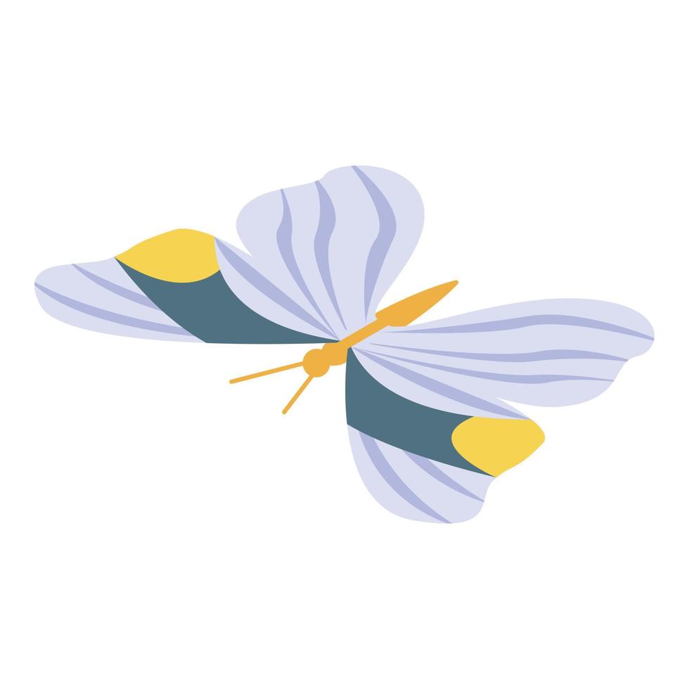 icono de mariposa de jardín, estilo isométrico vector