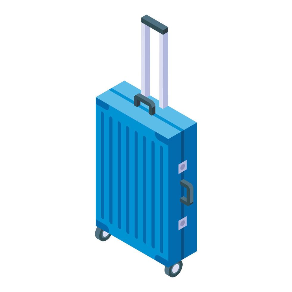 Travel bag icon, isometric style vector