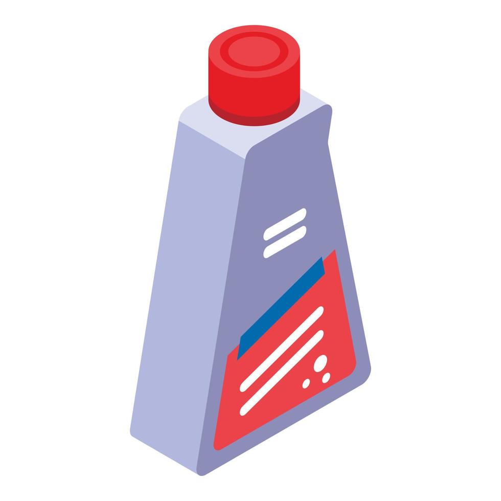 icono de botella desinfectante, estilo isométrico vector