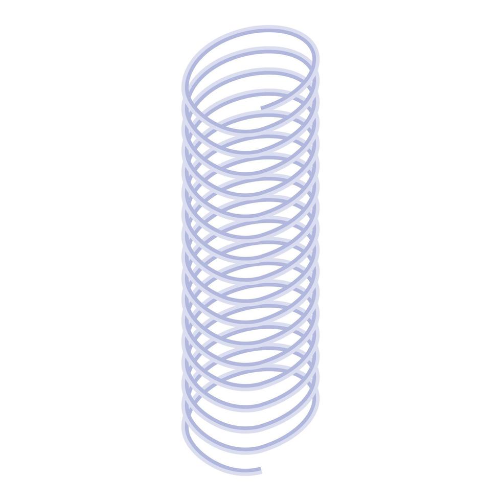 Coil icon, isometric style vector